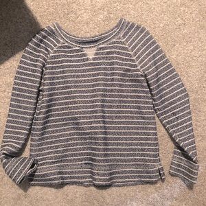 Lou & Grey Blue and Cream Small sweatshirt